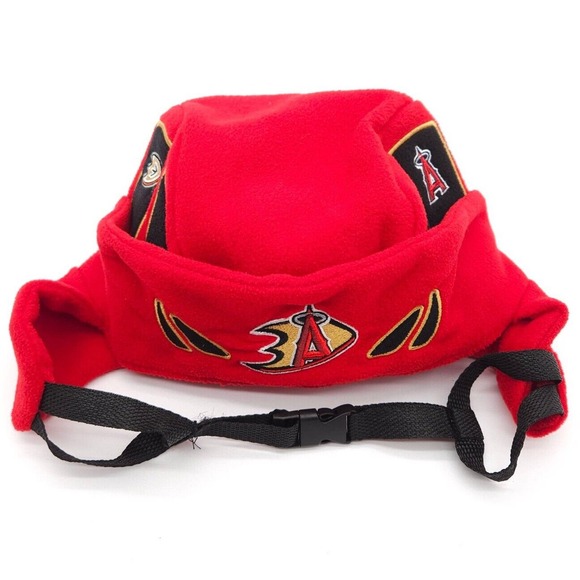 Anaheim Angels Anaheim Ducks Promo Hockey Helmet Beanie Hat Stadium Giveaway Cap - Picture 1 of 6